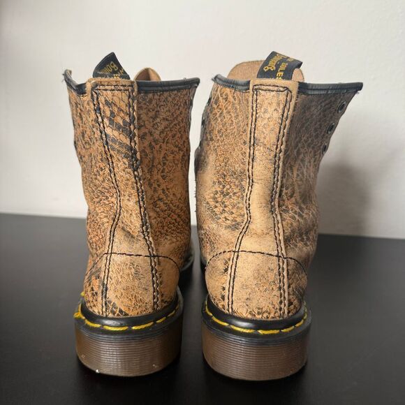 Vintage Dr. Martens Boots Pascal Snakeskin Snake Leather Women UK 4 US 6 Shoes‎ - Picture 9 of 13